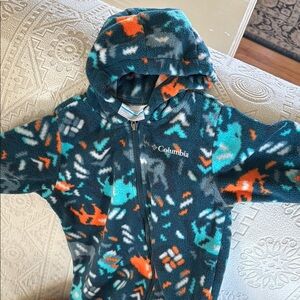 Columbia Patterned Fleece Hoodie